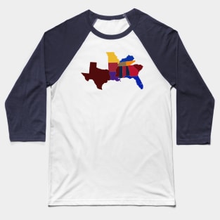 Generic Map Baseball T-Shirt